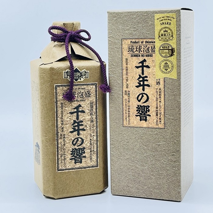 楽天市場】千年の響 かめ壷貯蔵 7年古酒 43度,720ml / 今帰仁酒造 / 四