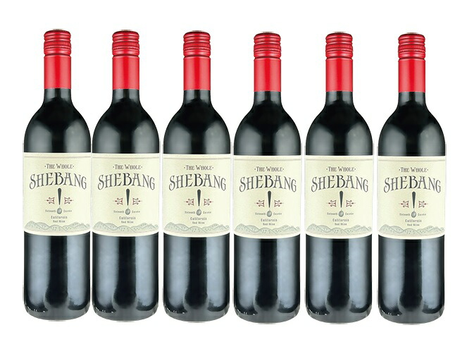 【送料無料】【6本セット】ベッドロック・ワインズ　シェバング！レッド・ワイン カリフォルニア 750ml　赤ワイン　6本　Bedrock Wines　Shebang! Red Wine California