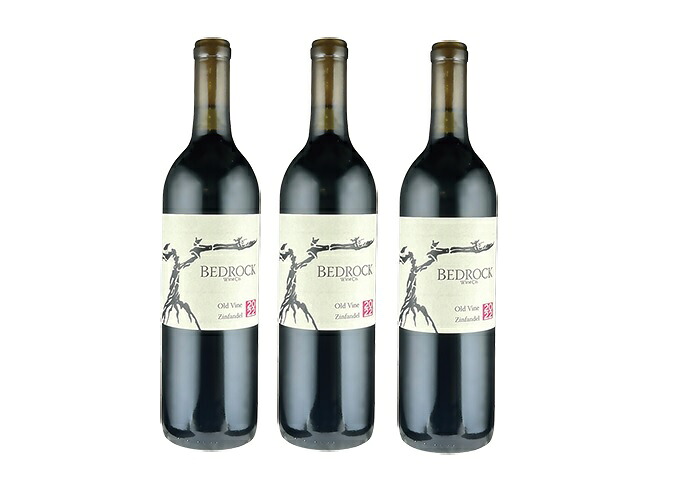 【送料無料】【3本セット】ベッドロック・ワインズ　オールド・ヴァイン・ジンファンデル 750ml　赤ワイン　Bedrock Wines　Old Vine Zinfandel