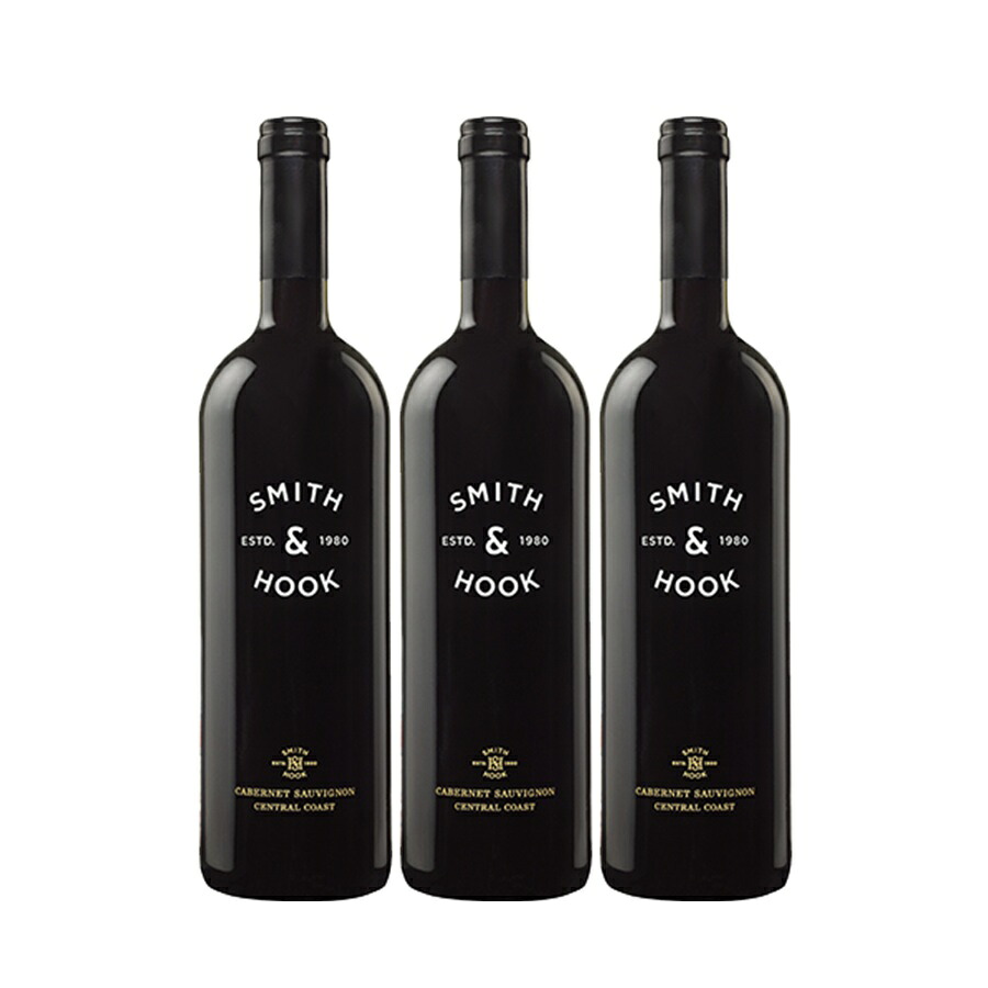 【送料無料】【3本セット】スミス＆フック カベルネ・ソーヴィニヨン セントラル・コースト　Smith & Hook Cabernet Sauvignon Central Coast　750ml　赤ワイン　3本　アメリカ　カリフォルニア　スミス＆フック　Smith & Hook｜車屋酒店 11,310円