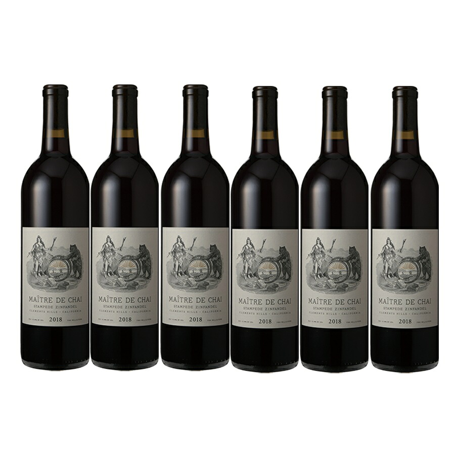 【送料無料】【6本セット】メートル・ド・シェ ジンファンデル スタンピード クレメンツ・ヒルズ　Ma・・tre de Chai Zinfandel Stampede Clements Hills　750ml　赤ワイン　6本　アメリカ　カリフォルニア　メートル・ド・シェ　Ma・・tre de Chai