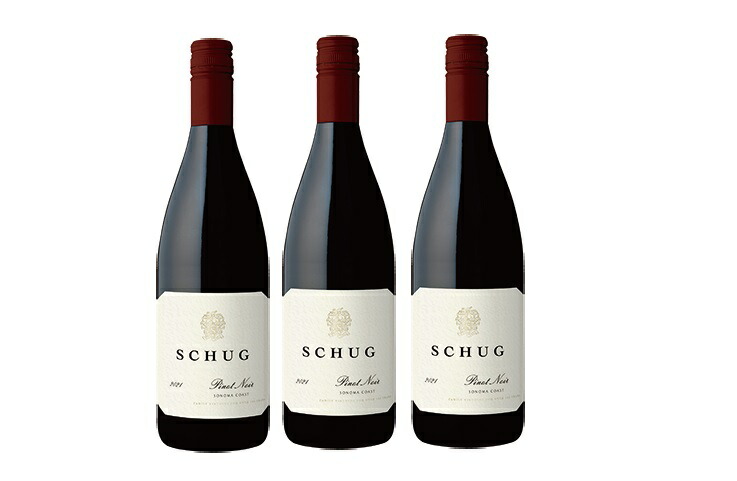 【送料無料】【オトクな3本セット】シュグ・カーネロス・エステート　ピノ・ノワール ソノマ・コースト　750ml　赤ワイン　3本　Schug Carneros Estate　Pinot Noir Sonoma｜車屋酒店