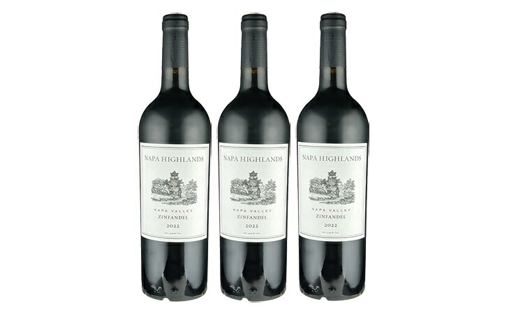 【送料無料】【ジンファンデル】【3本】ナパ・ハイランズ ジンファンデル ナパ・ヴァレー 750ml 赤ワイン 3本 Napa Highlands Zinfandel Napa Valley アメリカ カリフォルニア ナパヴァレー ナパバレー ナパハイランズ|車屋酒店