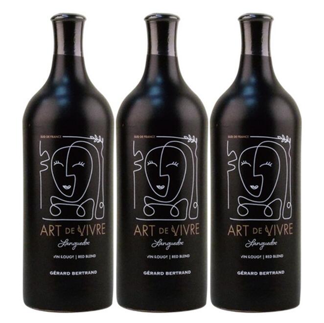 【送料無料】【オトクな3本セット】アール　ドゥ　ヴィーヴル　ラングドック　赤ワイン　750ml　3本　Art de Vivre Languedoc Rouge　　ジェラール・ベルトラン　フランス　ラングドック・ルーション