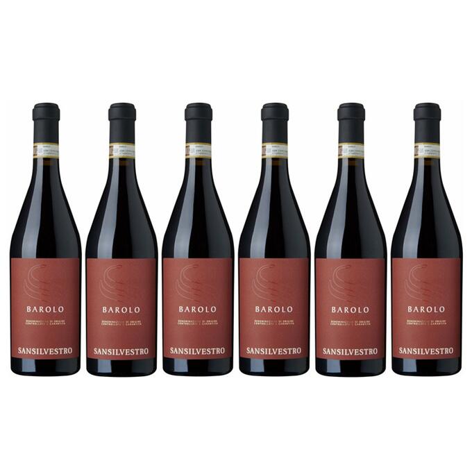【送料無料】【オトクな6本セット】バローロ　750ml　6本　赤ワイン　Barolo　サンシルヴェストロ　サン・シルベストロ　Cantine San Silvestro　イタリア　ピエモンテ　辛口　EQUALITAS認証