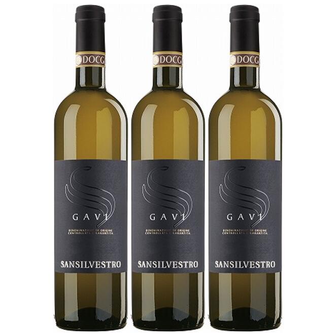 【送料無料】【オトクな3本セット】ガヴィ　750ml　白ワイン　3本　Gavi　サンシルヴェストロ　サン・シルベストロ　Cantine San Silvestro　イタリア　ピエモンテ　辛口