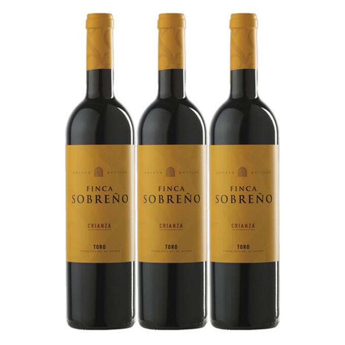 【送料無料】【オトクな3本セット】フィンカ・ソブレーノ　クリアンサ 　750ml　3本　赤ワイン　Finca Sobreno Crianza　ボデガス・ソブレノ　スペイン　辛口