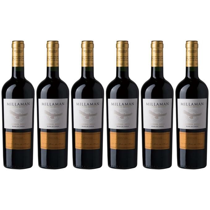 【送料無料】【オトクな6本セット】【ジンファンデル】ミラマン リミテッド・リザーヴ ジンファンデル　750ml　6本　赤ワイン　Millaman Limited RSV Zinfandel　チリ　マイポ・ヴァレー　ミラマン　リミテッド　レゼルヴァ　ジンファンデル　辛口｜車屋酒店