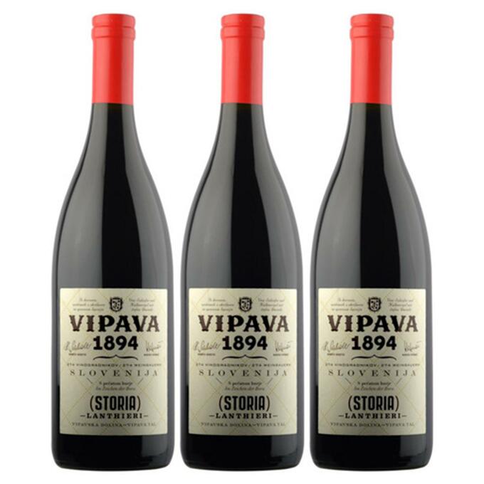 【送料無料】【オトクな3本セット】【ストーリア 】ヴィパーヴァ ランシエリ ストーリア　750ml　3本　赤ワイン　Vipava Storia Lanthi　ヴィパーヴァ　ストーリア　ランシエイリ　ヴィパーヴァ 1894d.o.o.　スロヴェニア　ヴィパウスカ・ドリナ　辛口
