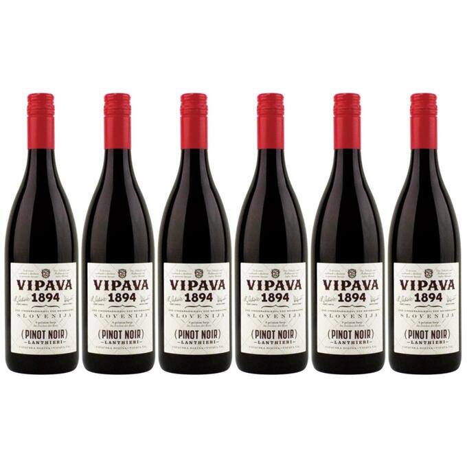 【送料無料】【オトクな6本セット】【ピノ・ノワール 】ヴィパーヴァ ピノ・ノワール ランシエリ 750ml 6本 赤ワイン Vipava Pinot Noir Lanthieri ヴィパーヴァ ランシエリ ピノ・ノワール ヴィパーヴァ 1894d.o.o. スロヴェニア ヴィパウスカ・ドリナ 辛口|車屋酒店