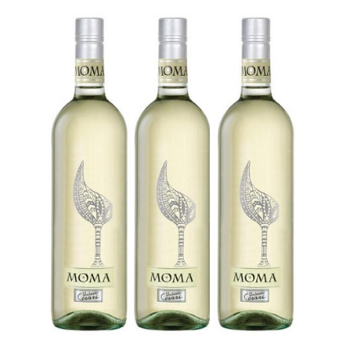【送料無料】【3本セット】モマ　ビアンコ　750ml　3本　Moma Bianco　白ワイン辛口　ウンベルト・チェザーリ　イタリア　エミリア＝ロマーニャ　サクラアワード2020 ゴールド　アート・コンテスト受賞　ピーロート pieroth