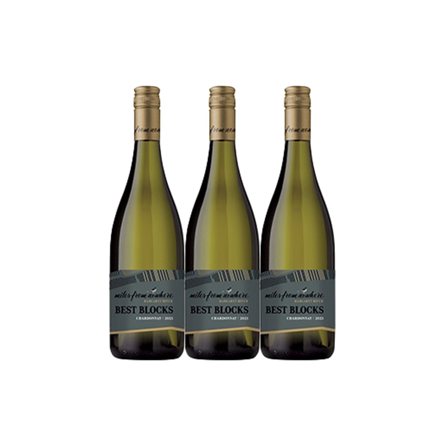 【送料無料】【3本セット】マイルズ・フロム・ノーウェア・ベスト・ブロックス・シャルドネ 750ml　白ワイン　3本　Miles from Nowhere Best Blocks Chardonnay
