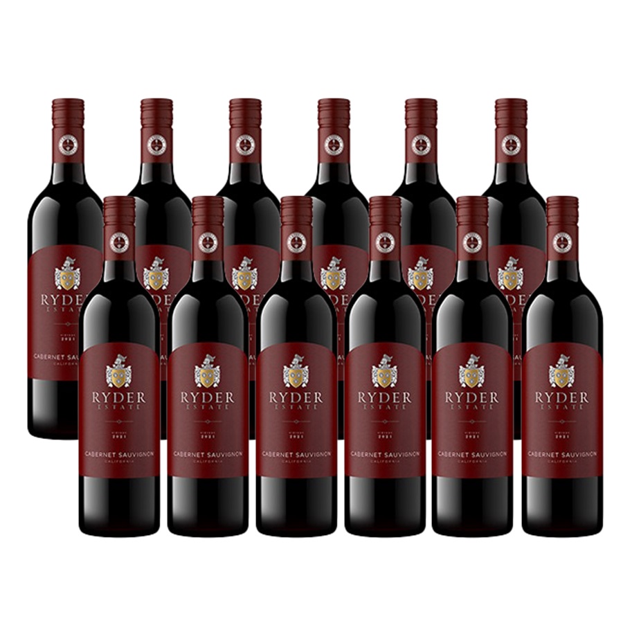 【送料無料】【12本セット】ライダー・エステート・カベルネ・ソーヴィニヨン　750ml　赤ワイン　12本　Ryder Estate Cabernet Sauvignon