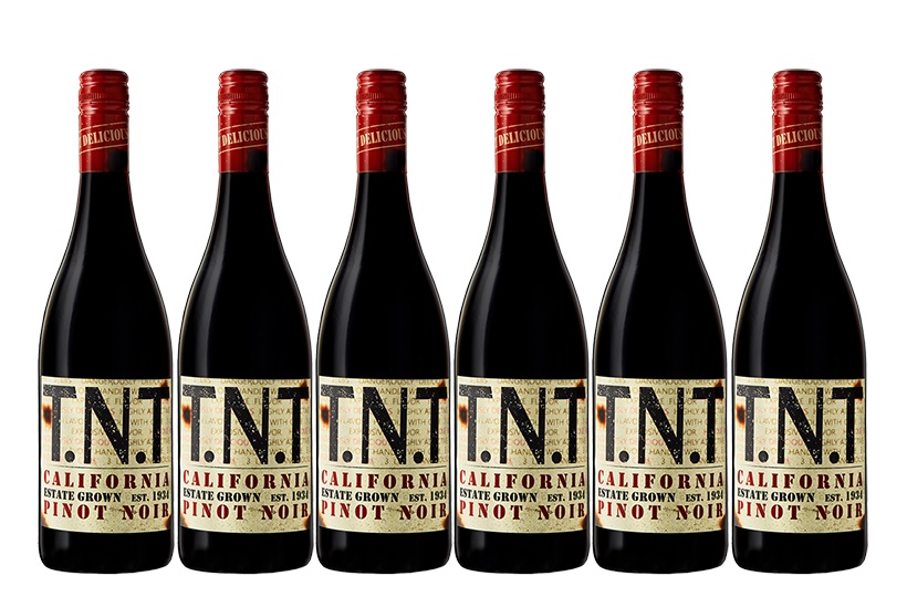 【送料無料】【6本セット】ティー・エヌ・ティー ピノ・ノワール エステート・グロウン カリフォルニア　T.N.T Pinot Noir Estate Grown California　赤ワイン　750ml　6本　ティー・エヌ・ティーT.N.T｜車屋酒店