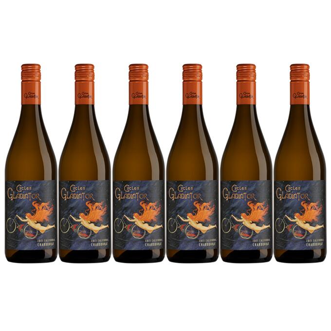 【送料無料】【6本セット】【 シャルドネ】サイクルズ・グラディエーター シャルドネ カリフォルニア　Cycles Gladiator Chardonnay California　白ワイン　750ml　6本　サイクルズ・グラディエーター　Cycles Gladiator　アメリカ