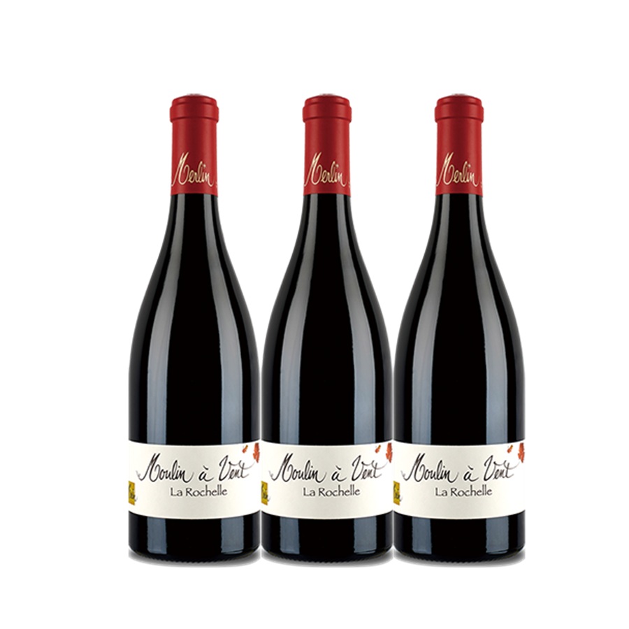 【送料無料】【3本セット】ドメーヌ・メールラン ムーラン・ナ・ヴァン ラ・ロシェル Domaine Merlin Moulin-à-Vent La Rochelle 750ml 赤ワイン 3本 フランス ブルゴーニュ ドメーヌ・メールラン Domaine Merlin|車屋酒店