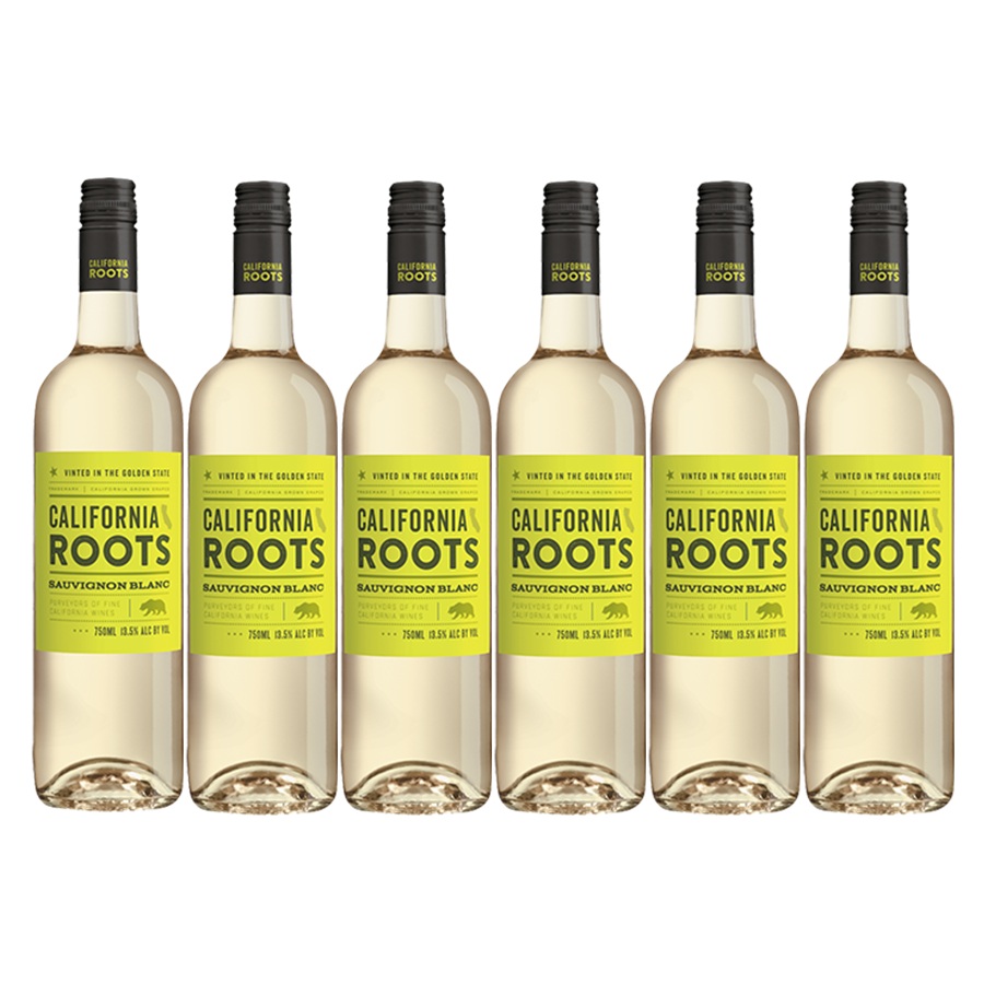 【送料無料】【6本セット】カリフォルニア・ルーツ ソーヴィニヨン・ブラン カリフォルニア　California Roots Sauvignon Blanc California　750ml　白ワイン　6本　アメリカ　カリフォルニア　カリフォルニア・ルーツ　California Roots