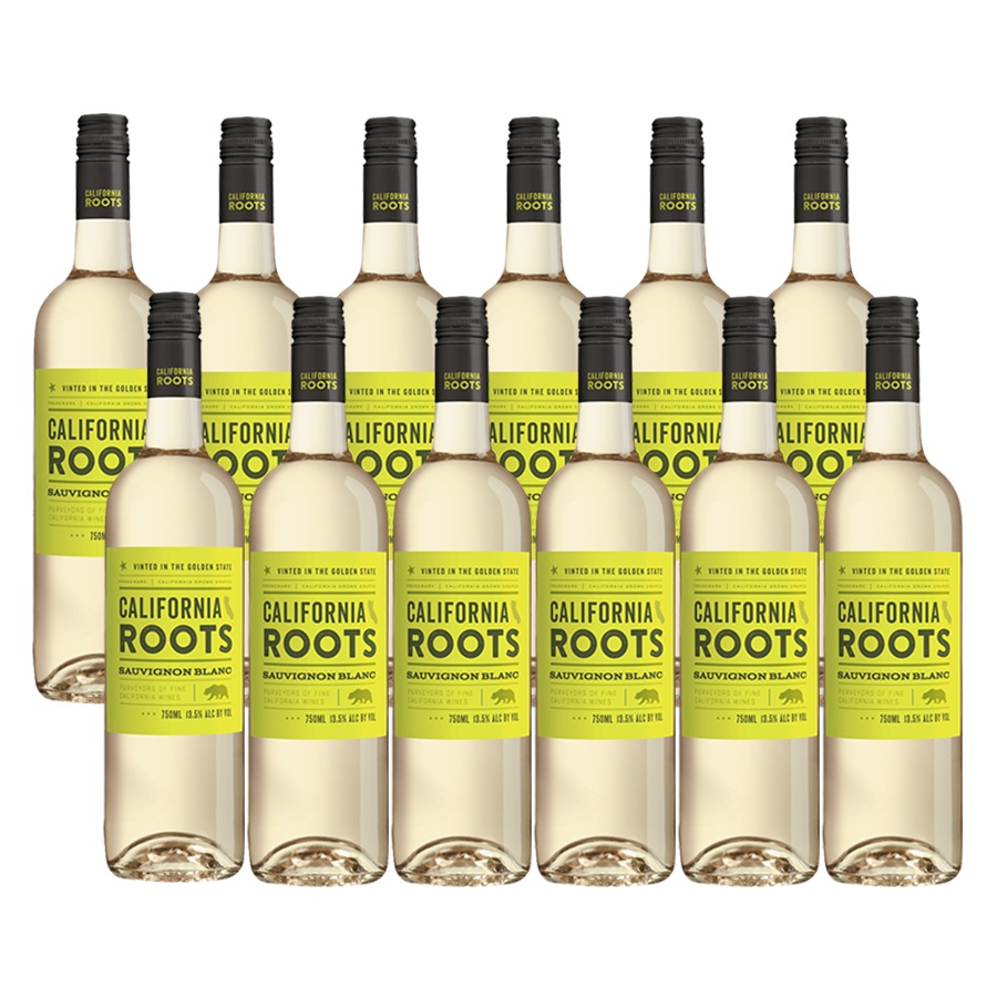 【送料無料】【12本セット】カリフォルニア・ルーツ ソーヴィニヨン・ブラン カリフォルニア　California Roots Sauvignon Blanc California　750ml　白ワイン　12本　アメリカ　カリフォルニア　カリフォルニア・ルーツ　California Roots