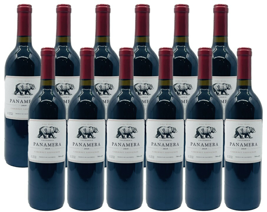 【送料無料】【12本セット】パナメラ　カベルネ・ソーヴィニヨン　12本　750ml 　赤ワイン　ストーリー・リッジ・ヴィニャーズ　アメリカ　カリフォルニア　PANAMERA　Cabernet Sauvignon　CALIFORNIA　カベルネ 　　くまのデザイン