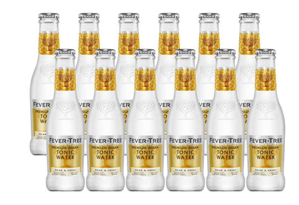 【楽天市場】【送料無料】【12本】トニックウォーター（黄色）フィーバーツリー プレミアム トニックウォーター 200ml 瓶 12本セット