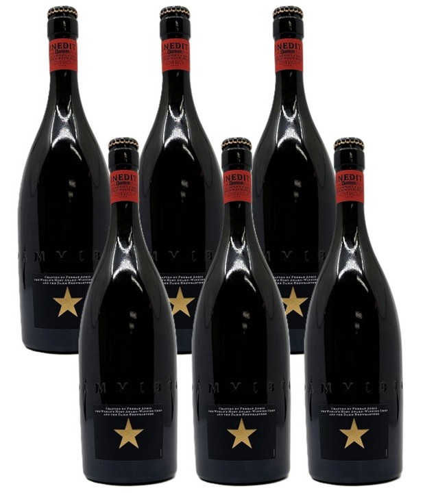 【送料無料】【6本】高級ビール イネディット INEDIT 大瓶750ml 6本 4.8％ スペイン 世界一予約が取れないミシュラン三ツ星レストラン「エル・ブジ」と スペイン・バルセロナNo.1ビールメーカー「ダム社」より創りだされた“前例のない”究極のプレミアムビール