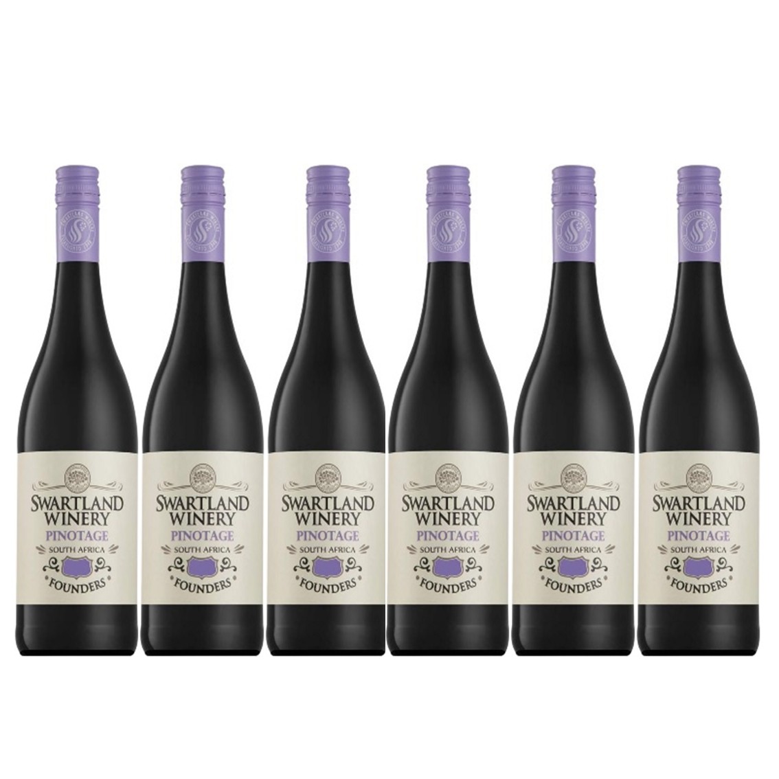 【送料無料】【6本セット】スワートランド ファウンダーズ　ピノタージュ　SWARTLAND WINERY　6本　750ml　赤ワイン　南アフリカ　スワートランド　ピノタージュ100% ミディアムボディ　サスティナブル認証IPW認証　ピーロート pieroth