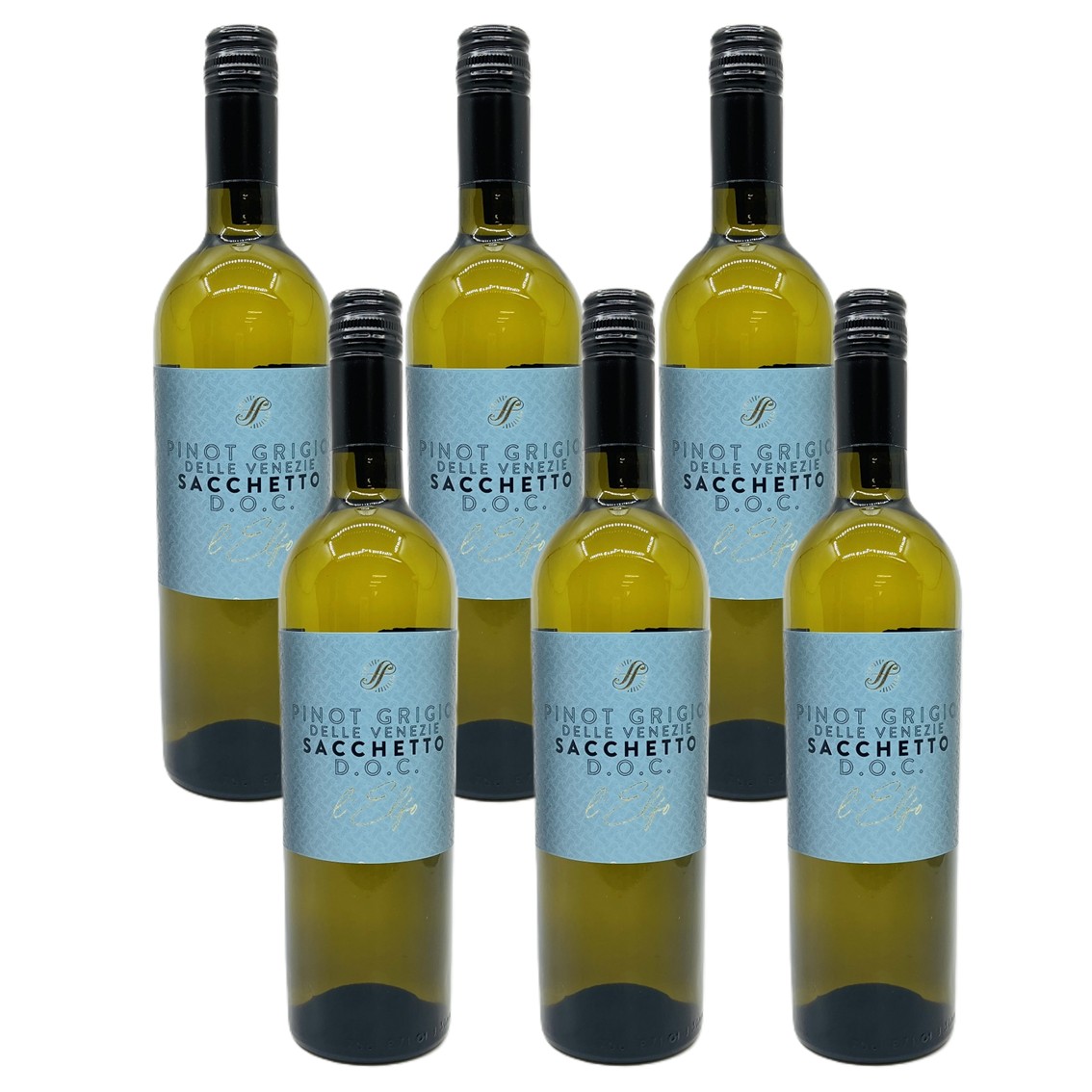 【送料無料】【6本セット】サケットピノ・グリ ヴェネツィエ　6本　750ml　白ワイン　SACCHETTO Pinot Grigio Venezie　Cantine SACCHETTO　イタリア　ヴェネト　ピノ・グリージョ100％　辛口　ピーロート pieroth