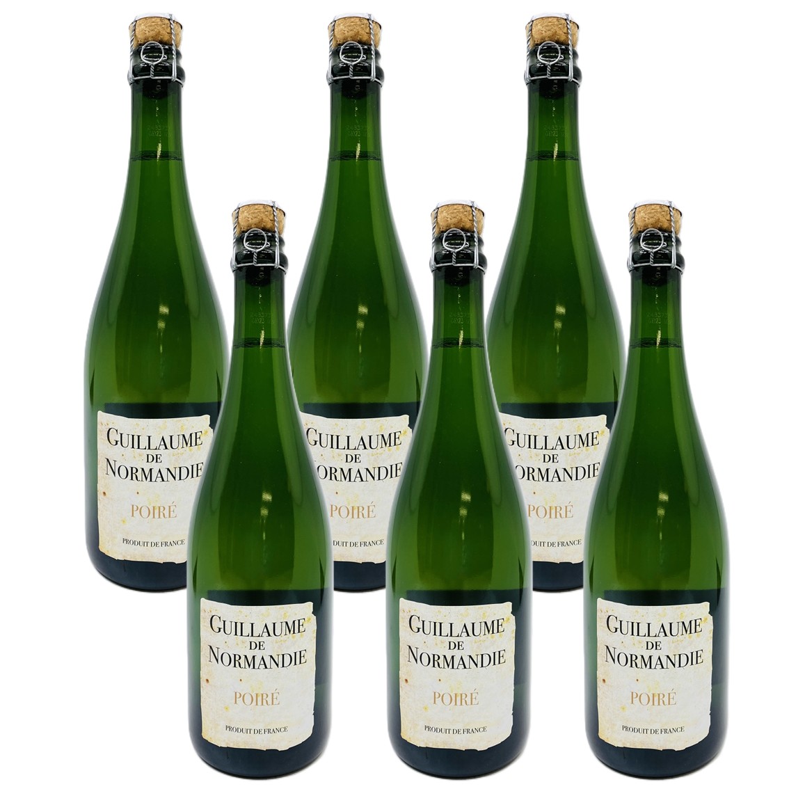 【送料無料】【6本セット】ギョーム ド ノルマンディ ポワレ Guillaume de Normandie Poire 6本 750ml 非常にめずらしい洋梨原料のスパークリングワイン カルヴァドス クリスチャン ドルーアン 低アルコール3% フランス カルヴァドス 泡 洋梨 ピーロート pieroth|車屋酒店