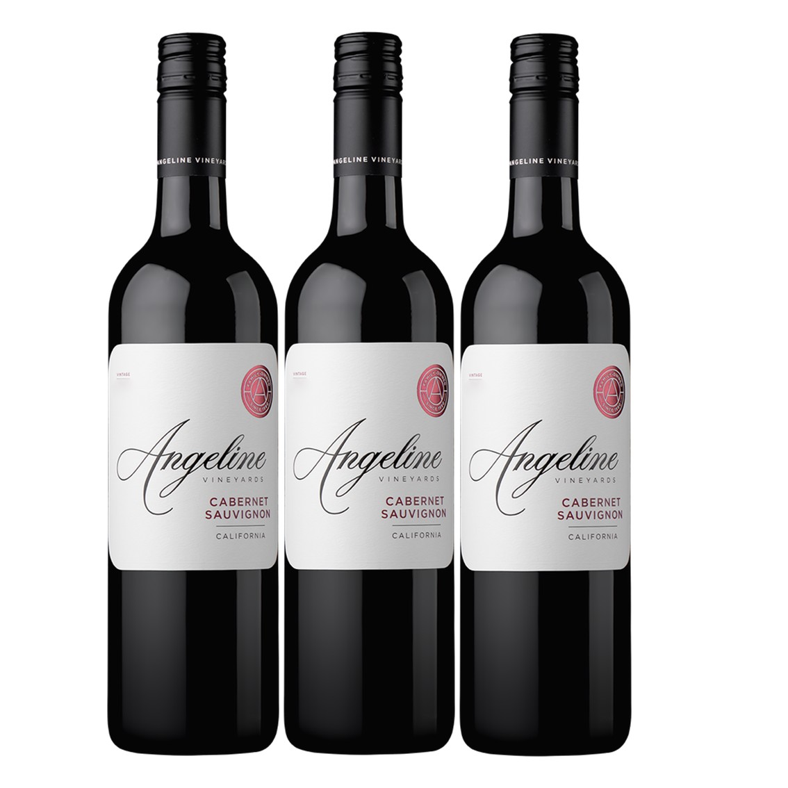 【送料無料】【3本セット】アンジェリン・ヴィンヤーズ　カベルネ・ソーヴィニヨン カリフォルニア ANGELINE VINEYARDS　Cabernet Sauvignon California　3本　750ml　赤ワイン　フル・ボディ　レスリー・ルノー　Leslie Renaud　アメリカ　カリフォルニア