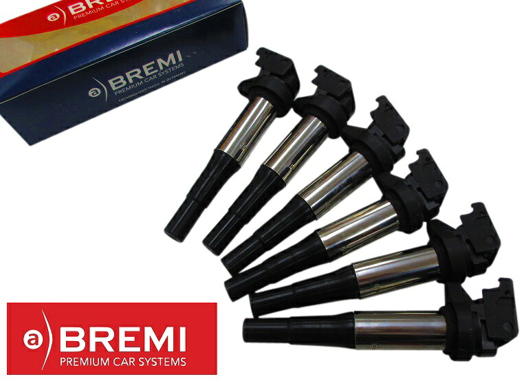 【1年保証付き／代引き出荷可能】6本セット BREMI製 ダイレクトイグニッションコイル・ダイレクトコイル新品／BMW F20 F21 1シリーズ F30 F31 3シリーズ／ミニ MINI R55 R56 R57 R58 R59 R60 （12137575010）