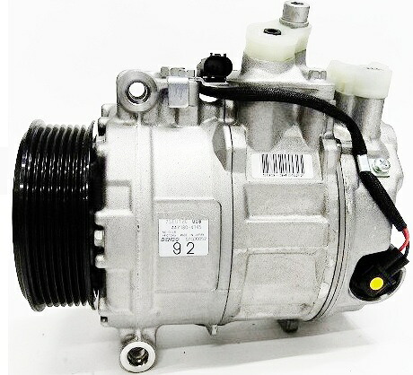 【1年保証付き】ベンツ W220 W215 (前期/V12用) DENSO製 エアコンコンプレッサー A/Cコンプレッサー新品 (0012300111)｜タケトシ 42,114円