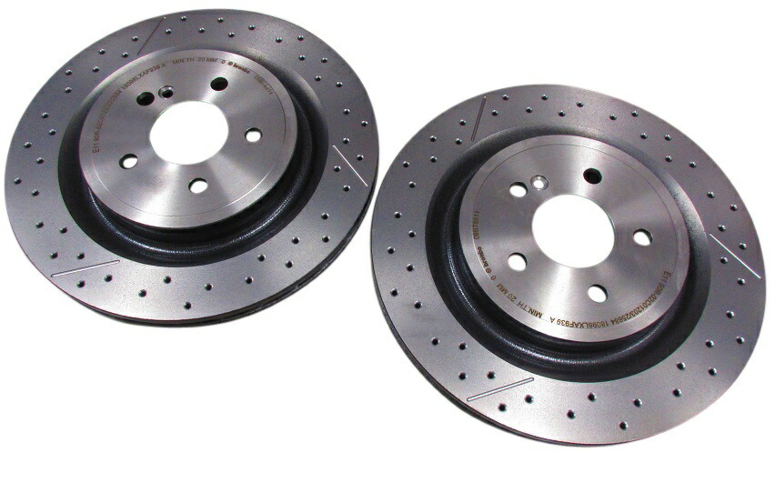 BREMBO リアブレーキローター リヤブレーキローター リアブレーキディスク左右セット 1724230112/ベンツ W176 Aクラス A45AMG W117 CLAクラス CLA45AMG R172 SLKクラス SLK55AM|車用品&部品