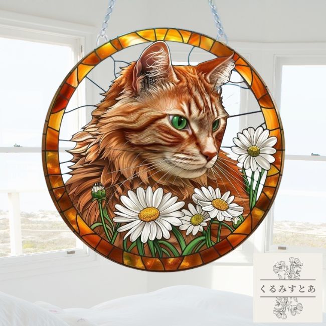 楽天市場】【送料無料】 サンキャッチャー キジトラ猫 ネコ ねこ 猫