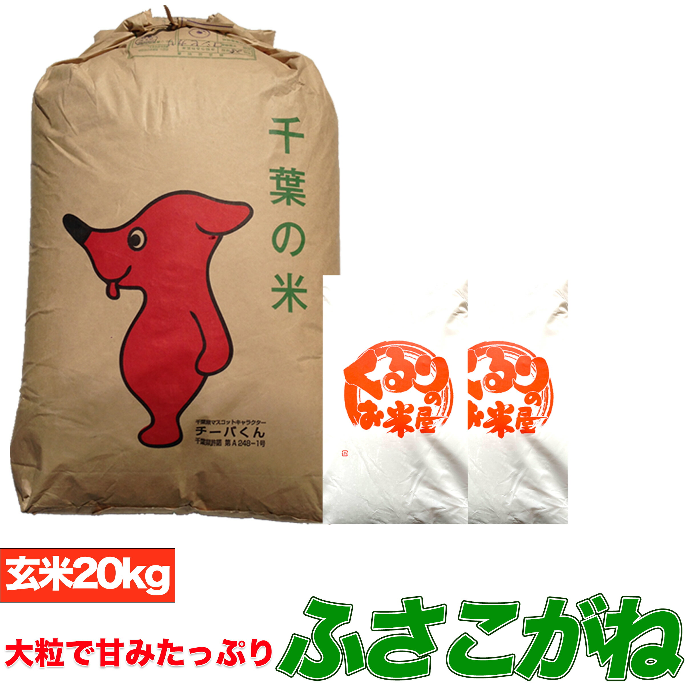 ふさこがね 令和6年産 玄米 20kg 玄米食でも安心の選別済玄米20キロ 送料無料 精米無料 残留農薬検査済 残留農薬不検出