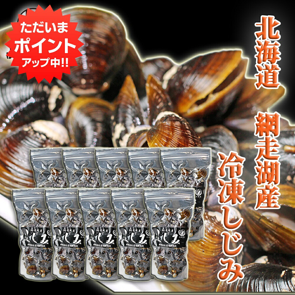 【マラソン期間中P5倍!】北海道 網走湖産 冷凍しじみ500g (10個セット) シジミ 味噌汁の具に 冷凍 ご当地 お土産 お取り寄せ プレゼント ギフト 贈答 御中元 お中元 御歳暮 お歳暮|海鮮グルメ北海道 品川甚作商店