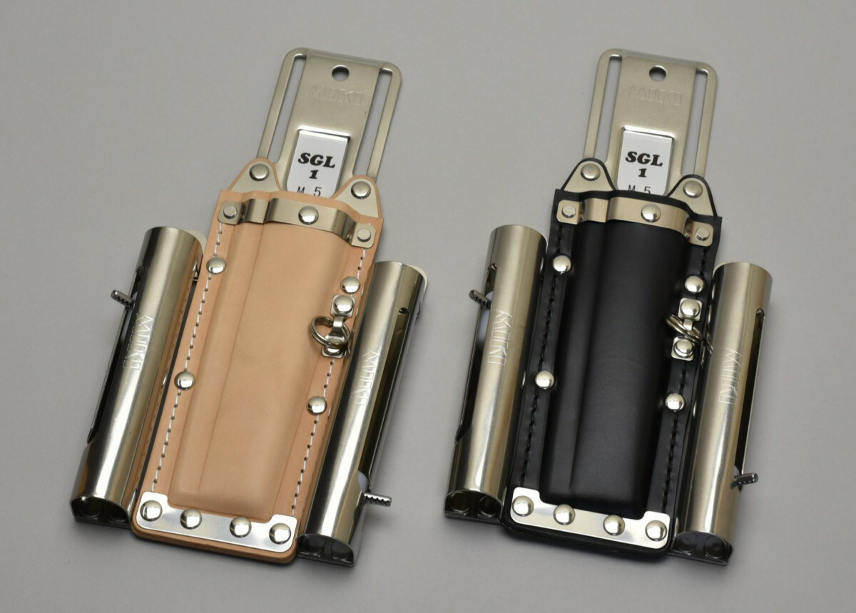 MIKI SGL1 M5-N ナチュラル ハッカーケース ハッカー チョーク　マーカー　折尺 3連 ベルト 鉄筋 作業工具 安全帯 BX MIKI 三貴