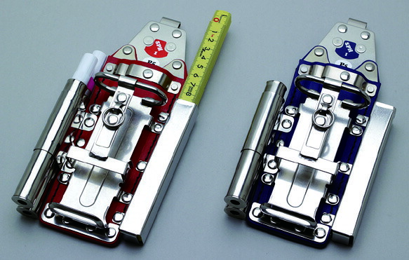 MIKI SPH1 P5-RE P5-BU コンピューター破り容れもの コンピューター破り 切り手 折尺 16粍用目じるし×２ 5連 赤いこと 青碧 三尺帯 鉄筋 やり方物の具 安全性のある帯 BX MIKI 三貴