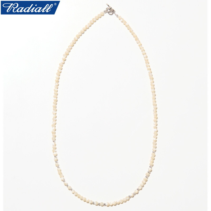 RADIALL ラディアル LUMINOUS - T-BAR NECKLACE マザーオブパール 首飾り IVORY