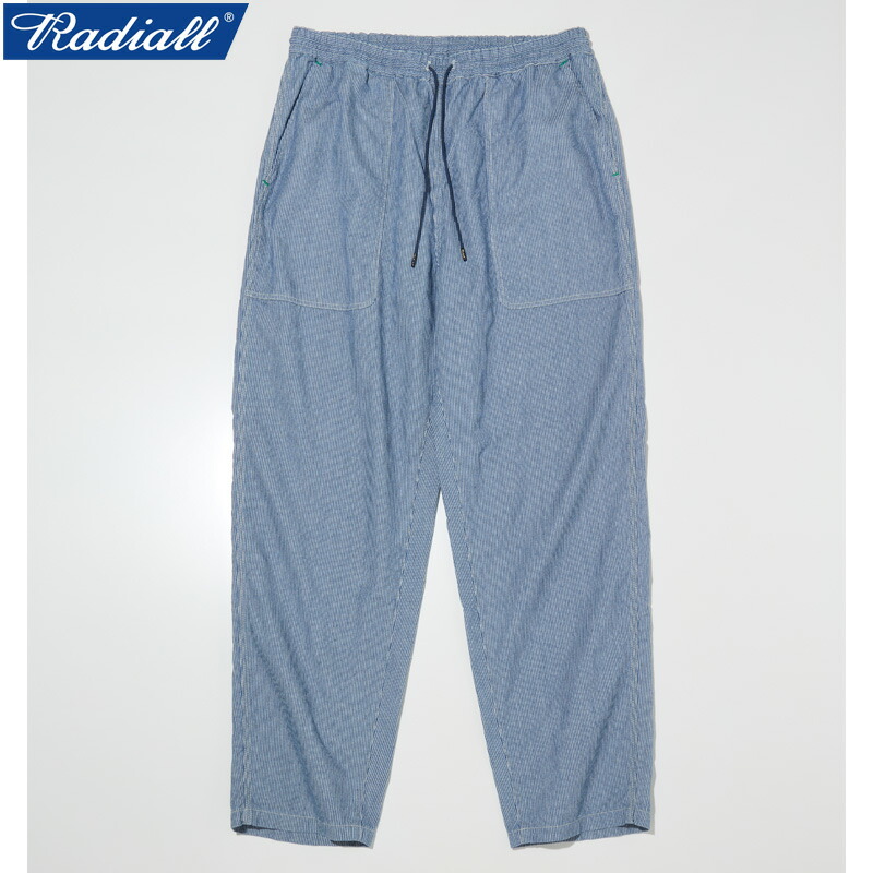 定価26400円 20%OFF /RADIALL ラディアル SUN OF VAN - WIDE FIT EASY PANTS ベイカーイージーパンツ HICKORY｜詳細画像