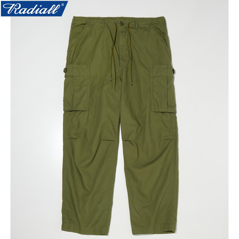 定価36300円 20%OFF /RADIALL ラディアル SURFIN BIRD - CARGO PANTS カーゴパンツ MILITARY GREEN｜KUSTOMSTYLE SO-CAL