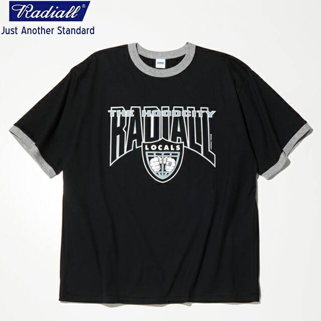 定価9900円 20%OFF SALE!! / RADIALL ラディアル CUTLASS - CREW NECK T-SHIRT S/S Tシャツ BLACK