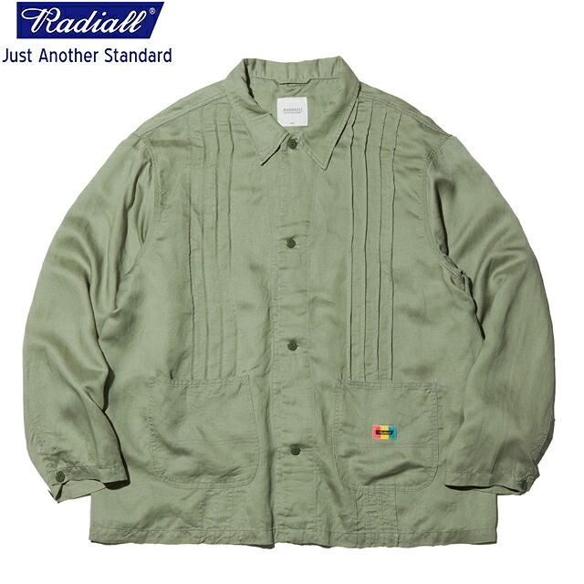 必要経費29700円 20%OFF SALE!!  /  RADIALL ラディアル TROJAN - ENGINEER JACKET 応用科学者上衣 SAGE GREEN