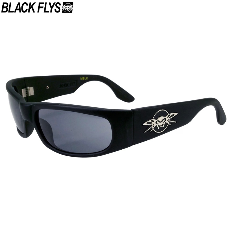[US企画] BLACK FLYS ブラックフライズ サングラス ツヤ無し -SONIC FLY- MATT BLACK/GREY｜KUSTOMSTYLE SO-CAL 8,470円