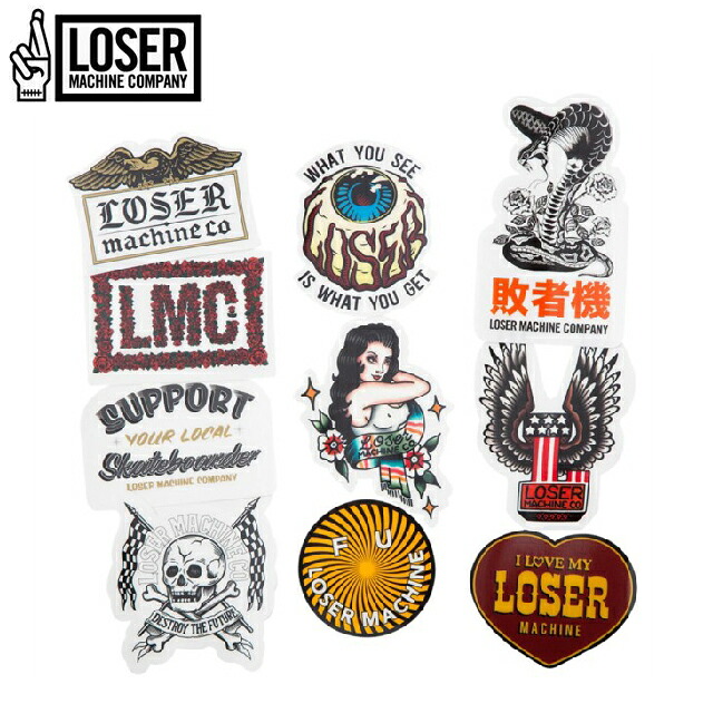 Loser Machine Sticker Razorblade 【楽天市場】【LOSERMACHINE(LOSER MACHINE)】 ルーザーマシーン LOSER MC STICKERS VI ステッカー ...