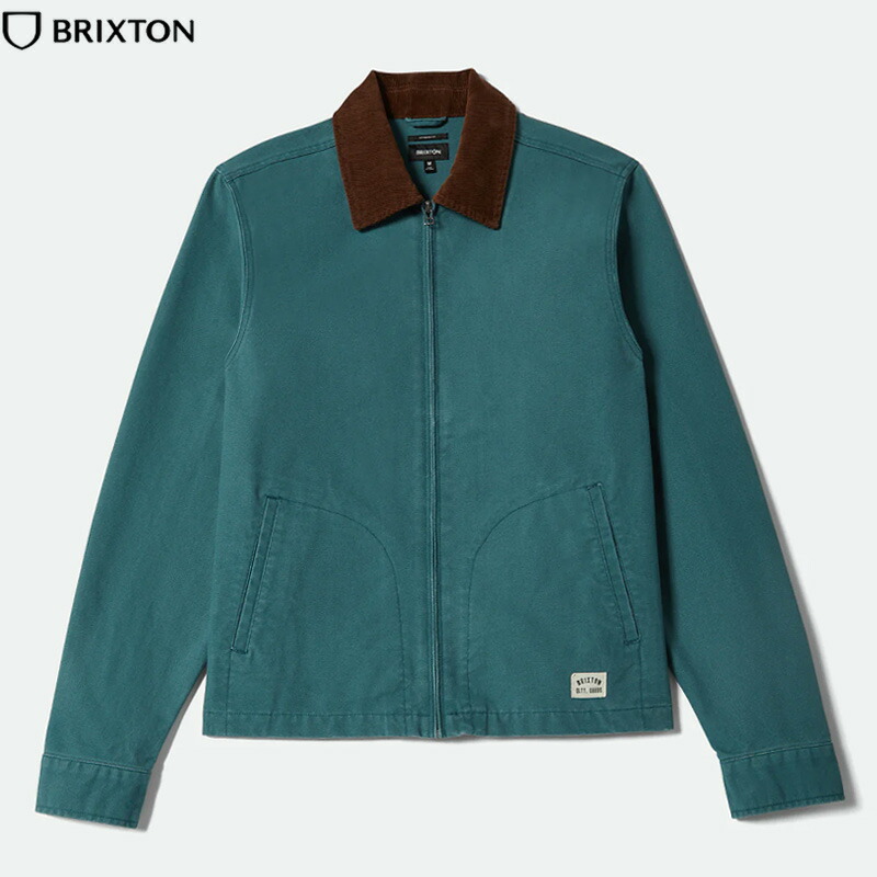 BRIXTON ブリクス米トン MECHANIC GARAGE ZIP JKT 車宿り上衣 NIGHT SAGE