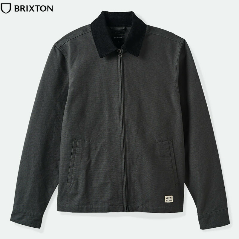 BRIXTON ブリクス米トン MECHANIC GARAGE ZIP JKT 車宿り上衣 WASHED BLACK