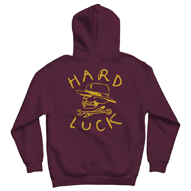 HARD LUCK ハードラック "OG" PULLOVER PARKA BURGUNDY カブリパーカー|KUSTOMSTYLE SO-CAL