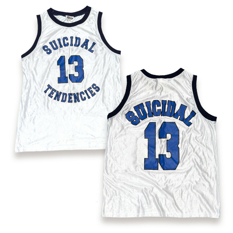 SUICIDAL TENDENCIES スイサイダルテンデンシーズ JER03 BASKETBALL JERSEY COLOR-WHITE