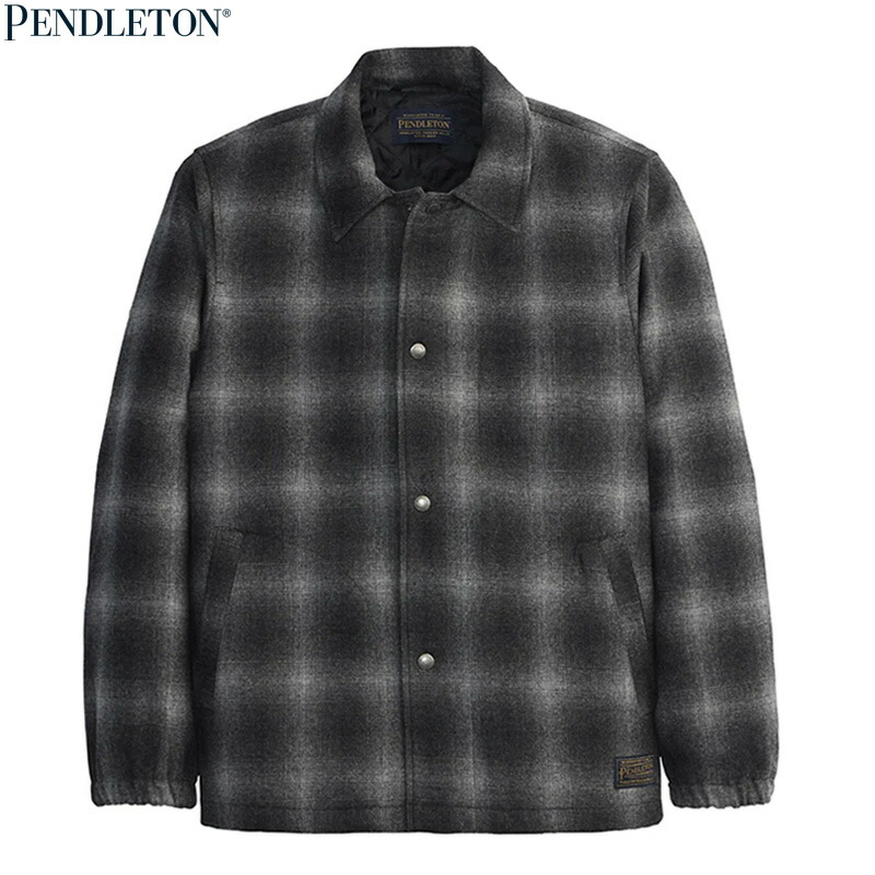 PENDLETON ペンドルトン RK1326-32773 -QUILTED WOOL COACHES JACKET- キルティング ウールジャケット COLOR: OXFORD MIX OMBRE｜KUSTOMSTYLE SO-CAL