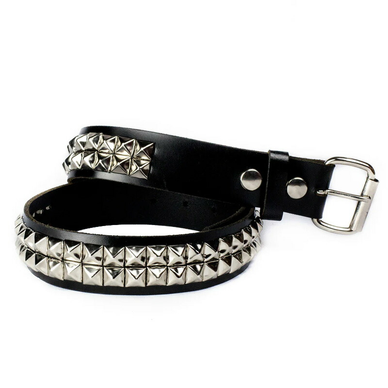 MASCORRO LEATHER マスコロレザー #PY112 2-ROW PYRAMID BELT 鋲ベル ピラミッド スタッズベルト レザーベルト